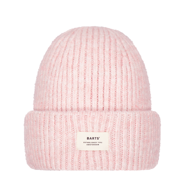 Barts Mottled Owlet Turn Up Beanie Hat - Light Pink