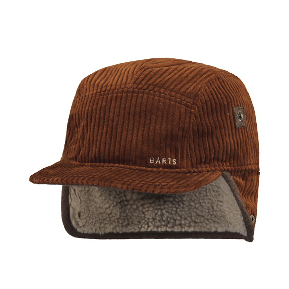 Barts Rayner Cord Earflap Cap - Rust