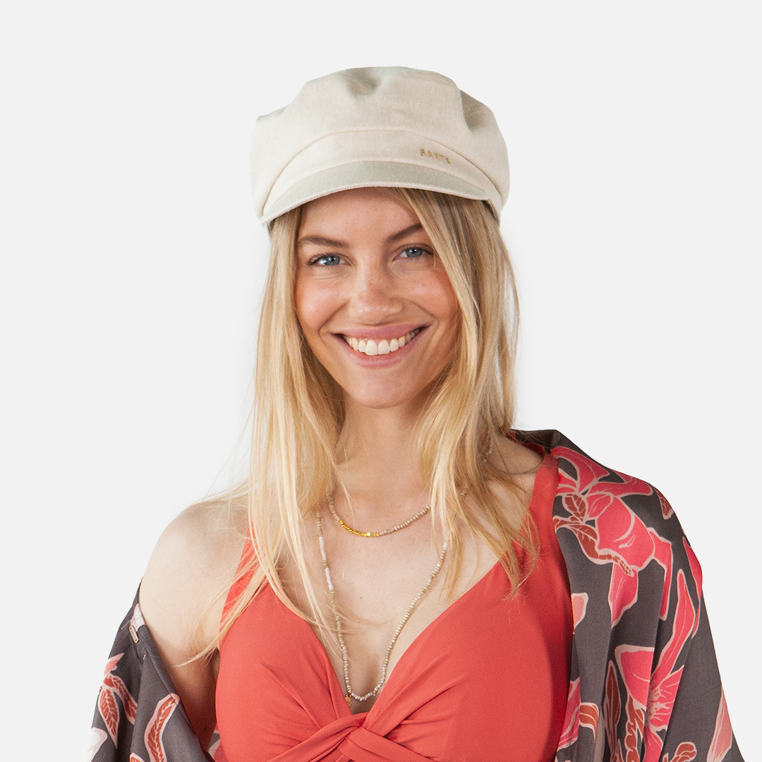 Barts Women's Seraphe Cotton Mariner Cap in Beige
