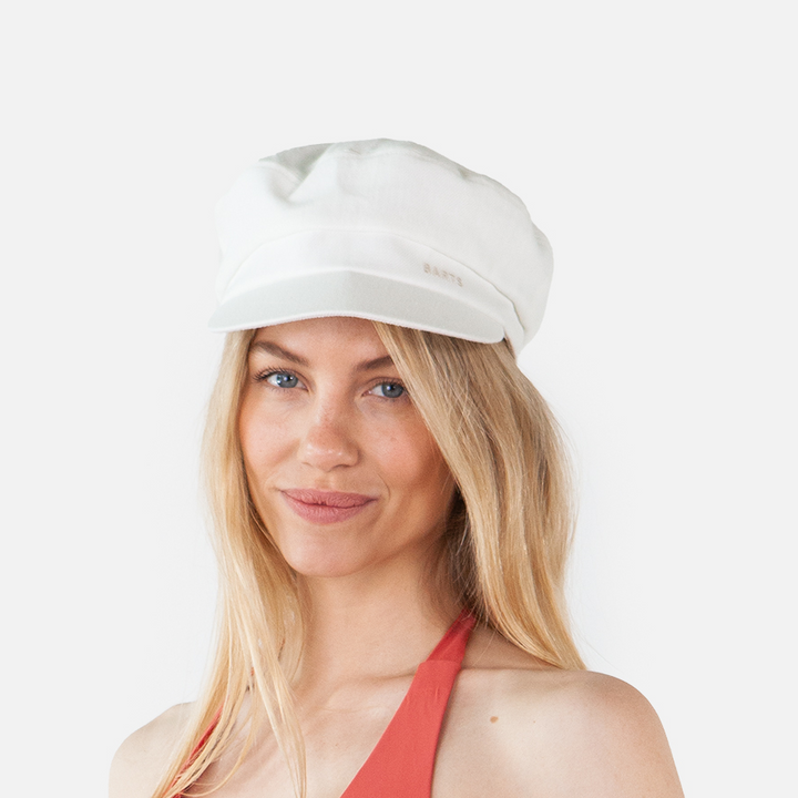 Barts Women's Seraphe Cotton Mariner Cap in Off-White