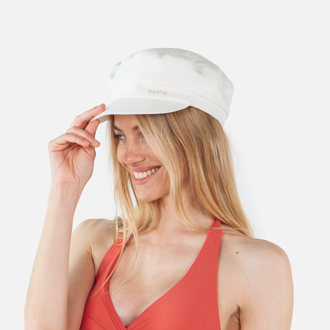 Barts Women's Seraphe Cotton Mariner Cap in Off-White