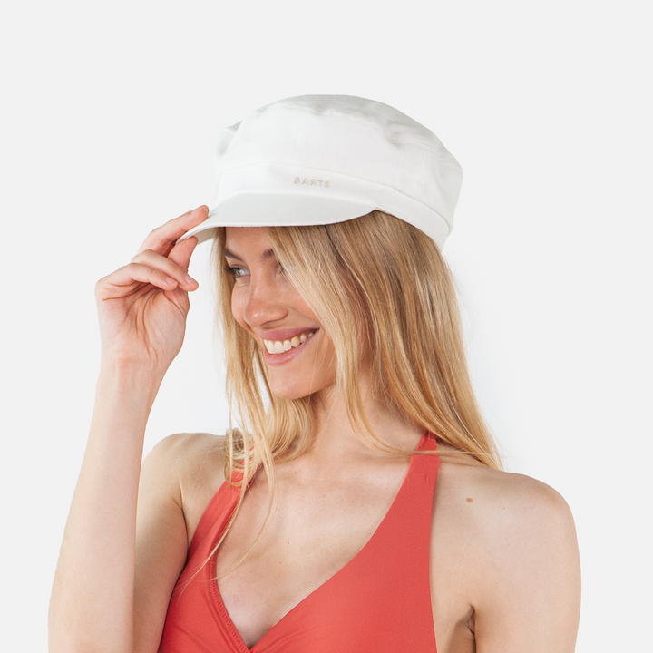 Barts Women's Seraphe Cotton Mariner Cap in Off-White
