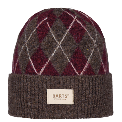 Barts Seumar Diamond Beanie Hat - Brown