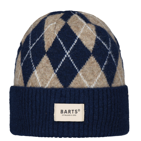 Barts Seumar Diamond Beanie Hat - Navy