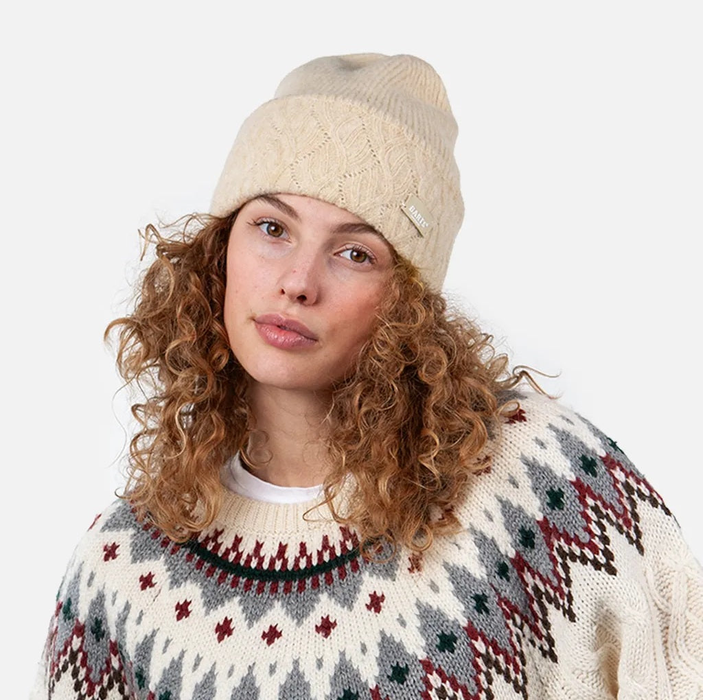 Barts Sunnybird Wool Beanie Hat - Beige