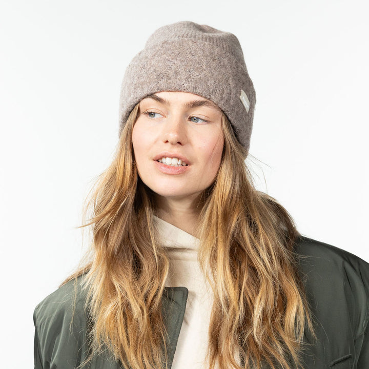 Barts Sunnybird Wool Beanie Hat - Light Brown