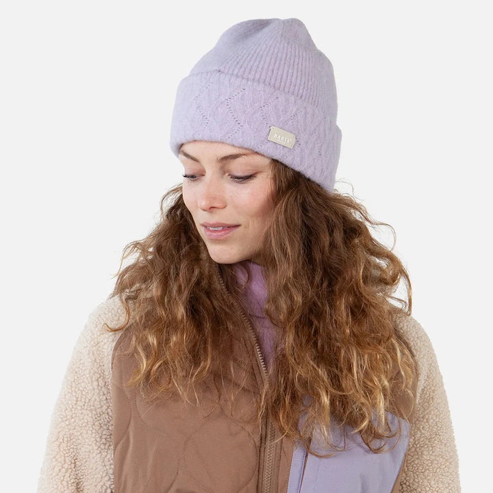 Barts Sunnybird Wool Beanie Hat - Lilac