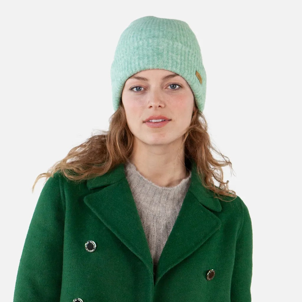 Barts Witzia Ribbed Beanie Hat - Misty Green
