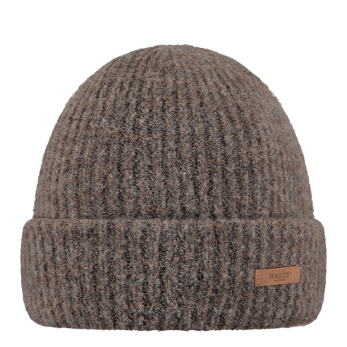 Barts Witzia Ribbed Beanie Hat - Brown