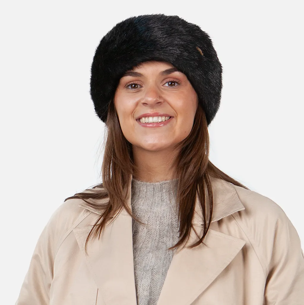 Barts Cable Knit Faux Fur Trim Cossack Hat