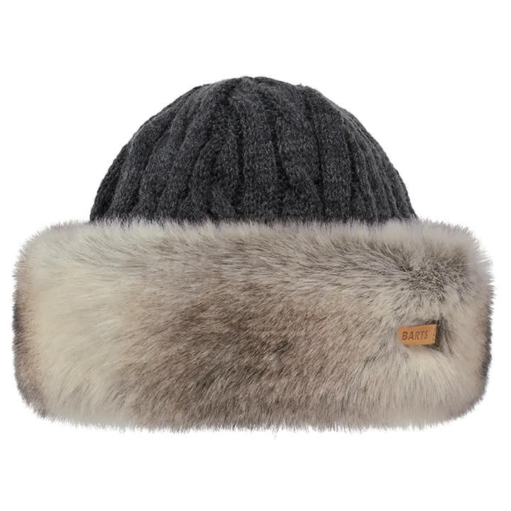 Barts Cable Knit Faux Fur Trim Cossack Hat