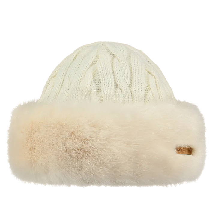 Barts Cable Knit Faux Fur Trim Cossack Hat
