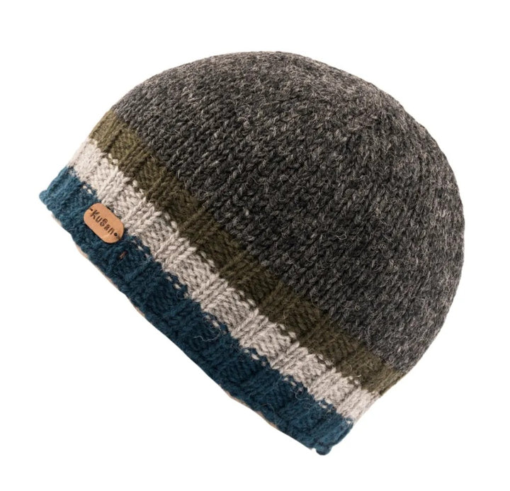 Kusan Wool Beanie Hat Charcoal