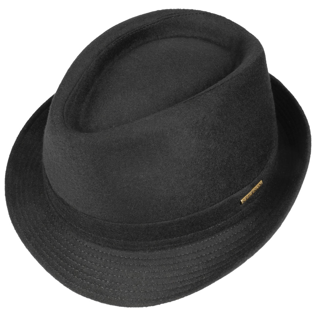 Stetson Benavides Black Wool Trilby Hat