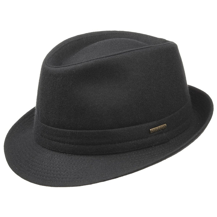 Stetson Benavides Black Wool Trilby Hat
