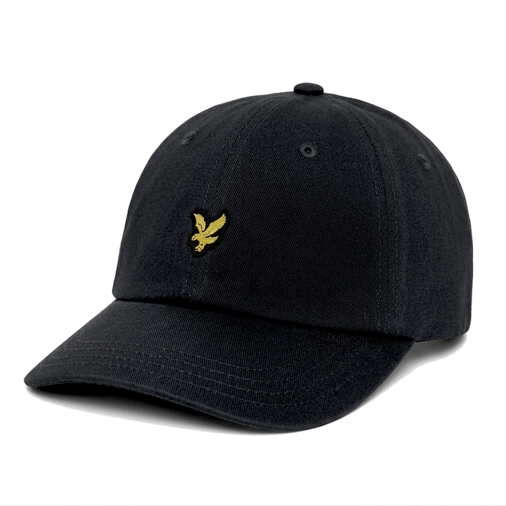 Black Cotton Adjustable Baseball Cap - Lyle  & Scott