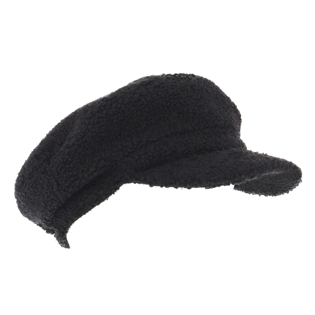 Ladies Boucle Mariner Cap - Black