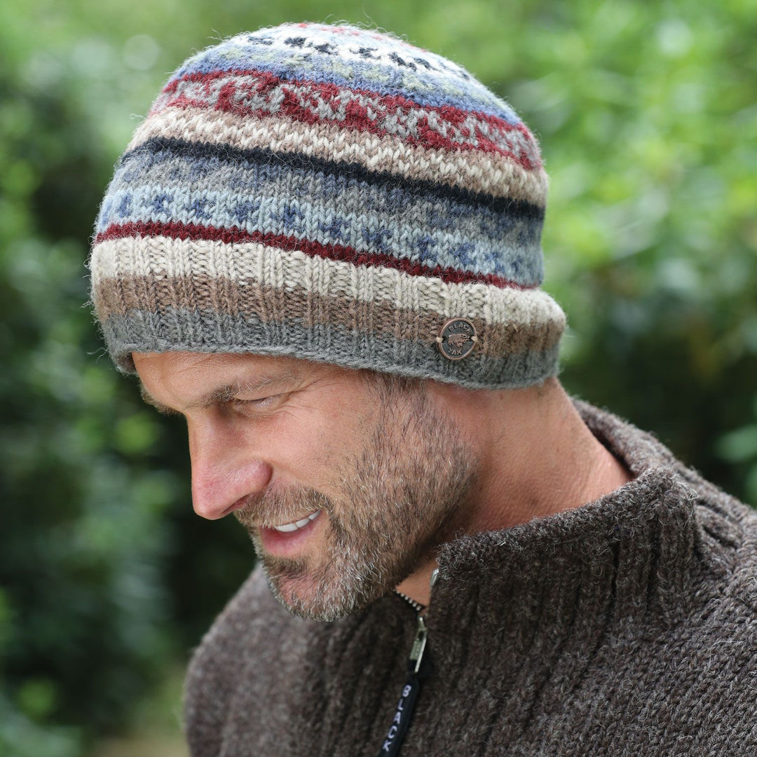 Fair Isle Beanie Hat - Dawn