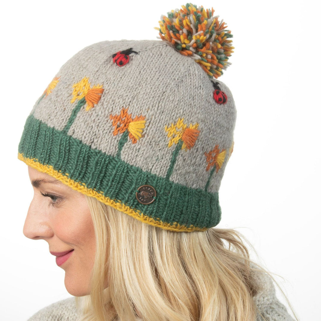 Daffodil & Ladybird Bobble Hat