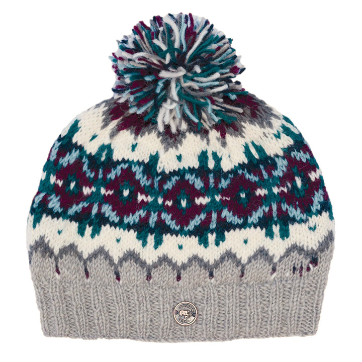 Norse Bobble Hat - Dove Grey