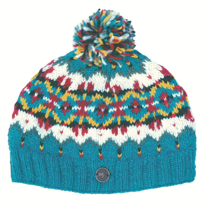 Norse Bobble Hat - Aqua