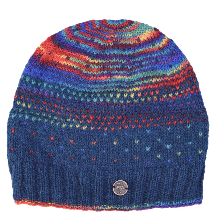 Solar Heart Slouch Beanie - Denim