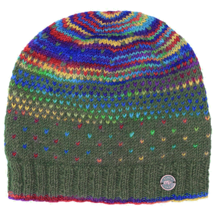 Solar Heart Slouch Beanie - Green