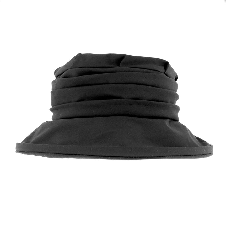 Whiteley Annabel Ladies Wax Cloche Hat in Black