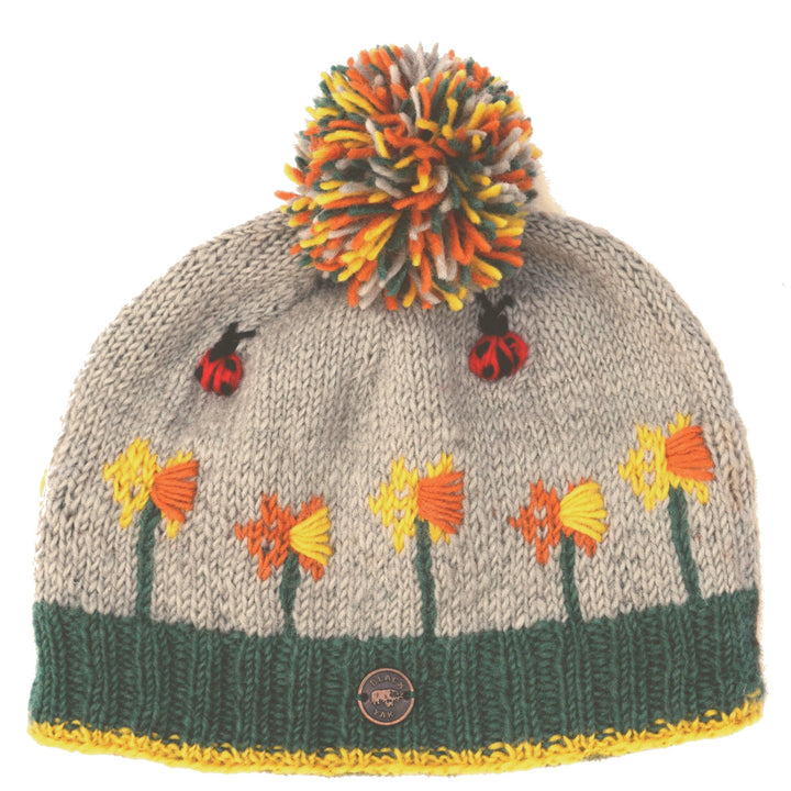 Daffodil & Ladybird Bobble Hat