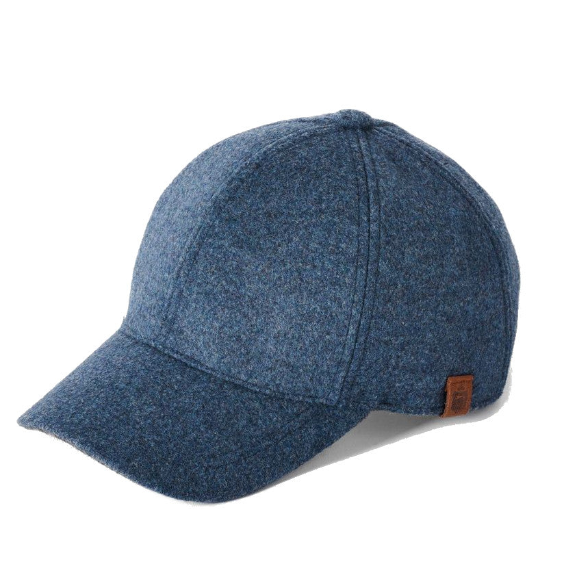 Failsworth Wool Baseball Cap Jeans Blue