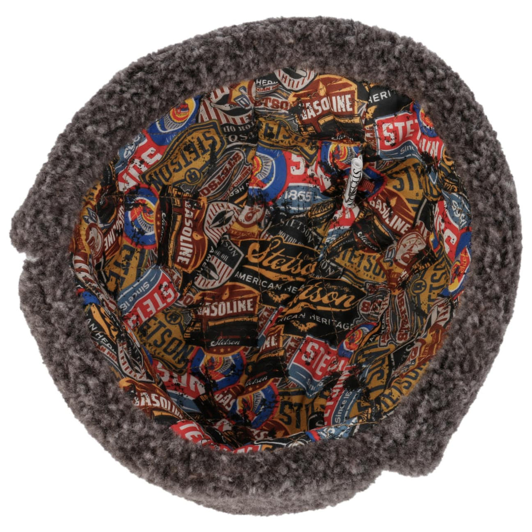 Stetson Denim Bomber Aviator Hat Black