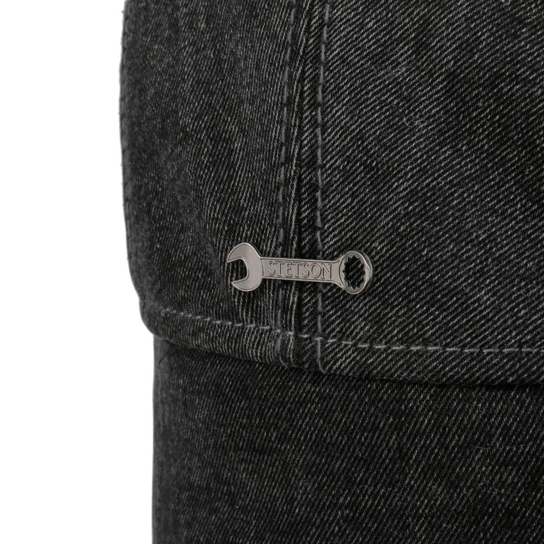 Stetson Denim Bomber Aviator Hat Black