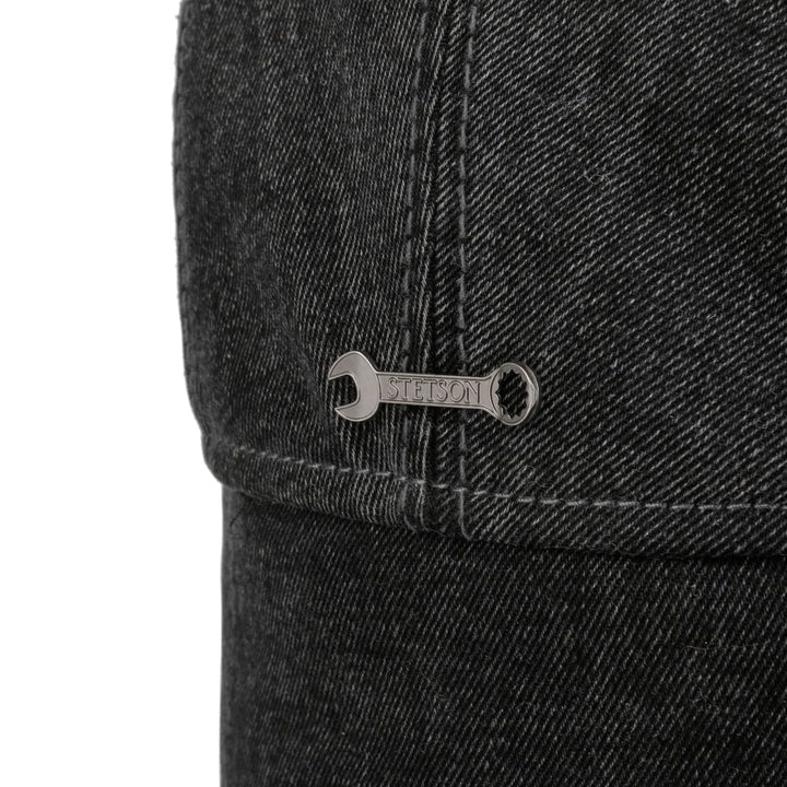 Stetson Denim Bomber Aviator Hat Black