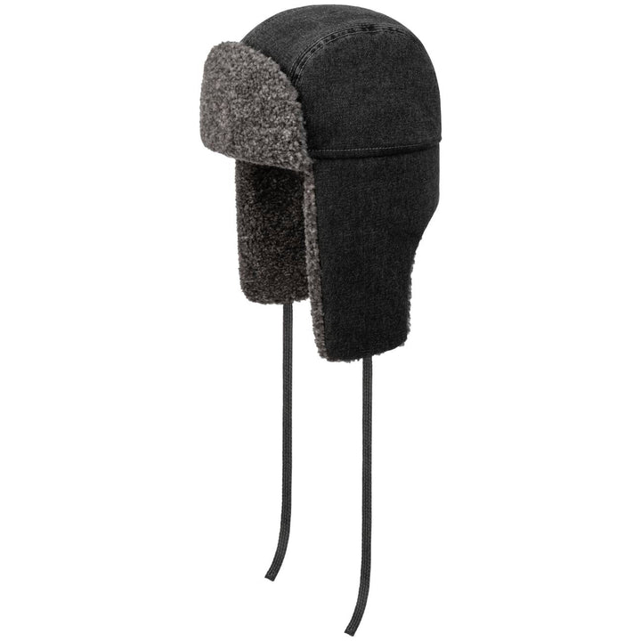 Stetson Denim Bomber Aviator Hat Black