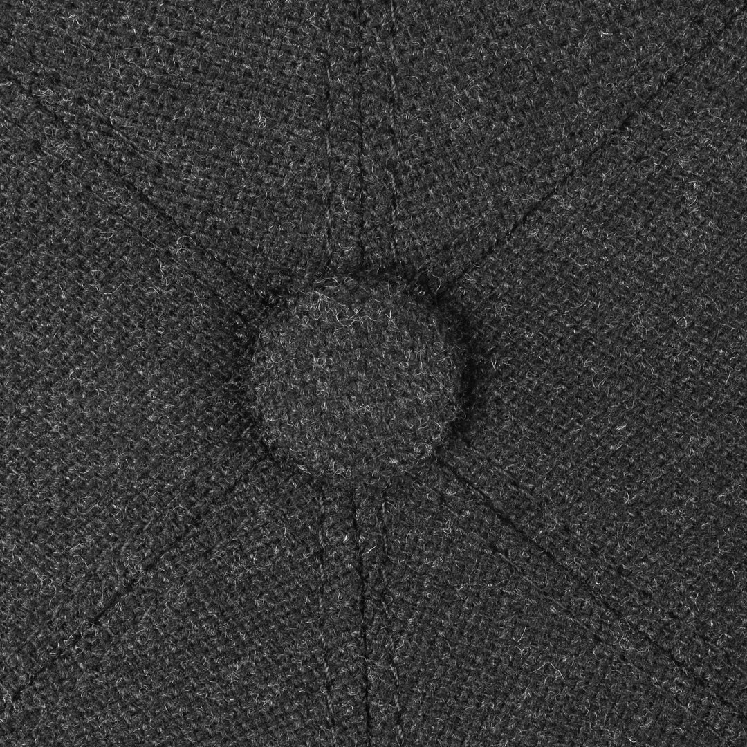 Stetson Brooklin Wool Cashmere Flat Cap Dark Grey