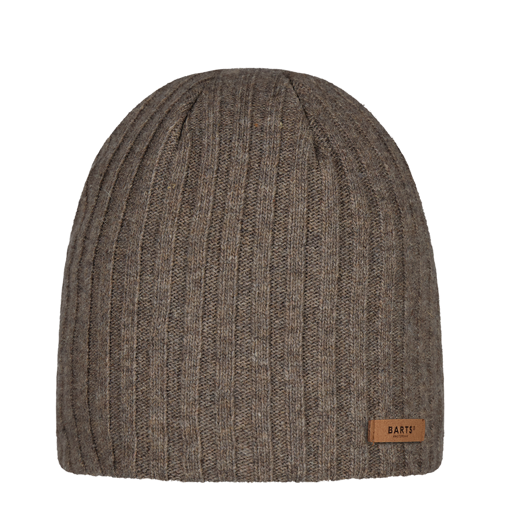 Barts Haakon Wool Beanie Hat - Heather Brown