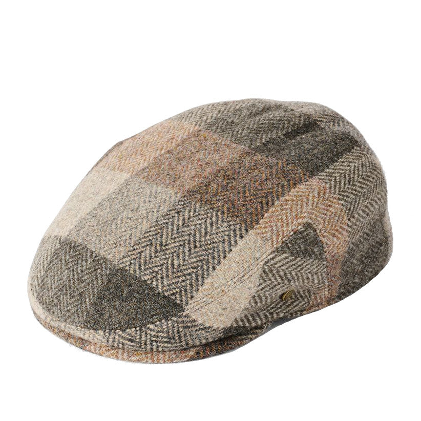 Failsworth Stornoway Harris Tweed Flat Cap in Brown