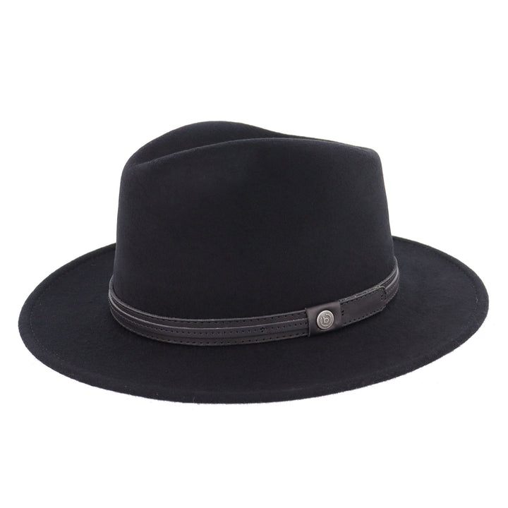 Bugatti Wool Fedora Black