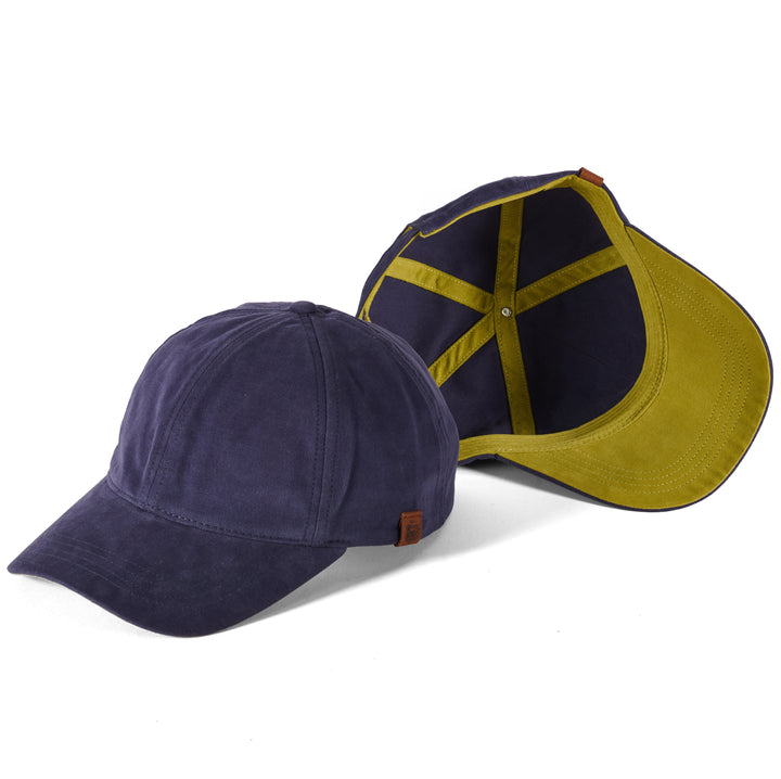 Failsworth Adjustable Canvas Cotton Baseball Cap Navy/Apple