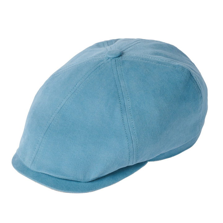 Failsworth Canvas Cotton Hudson 6 Panel Cap In Sky/Sage