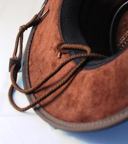 Barmah Hats Brown Chin Strap