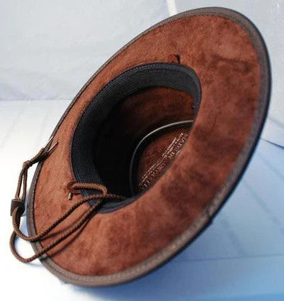 Barmah Hats Brown Chin Strap