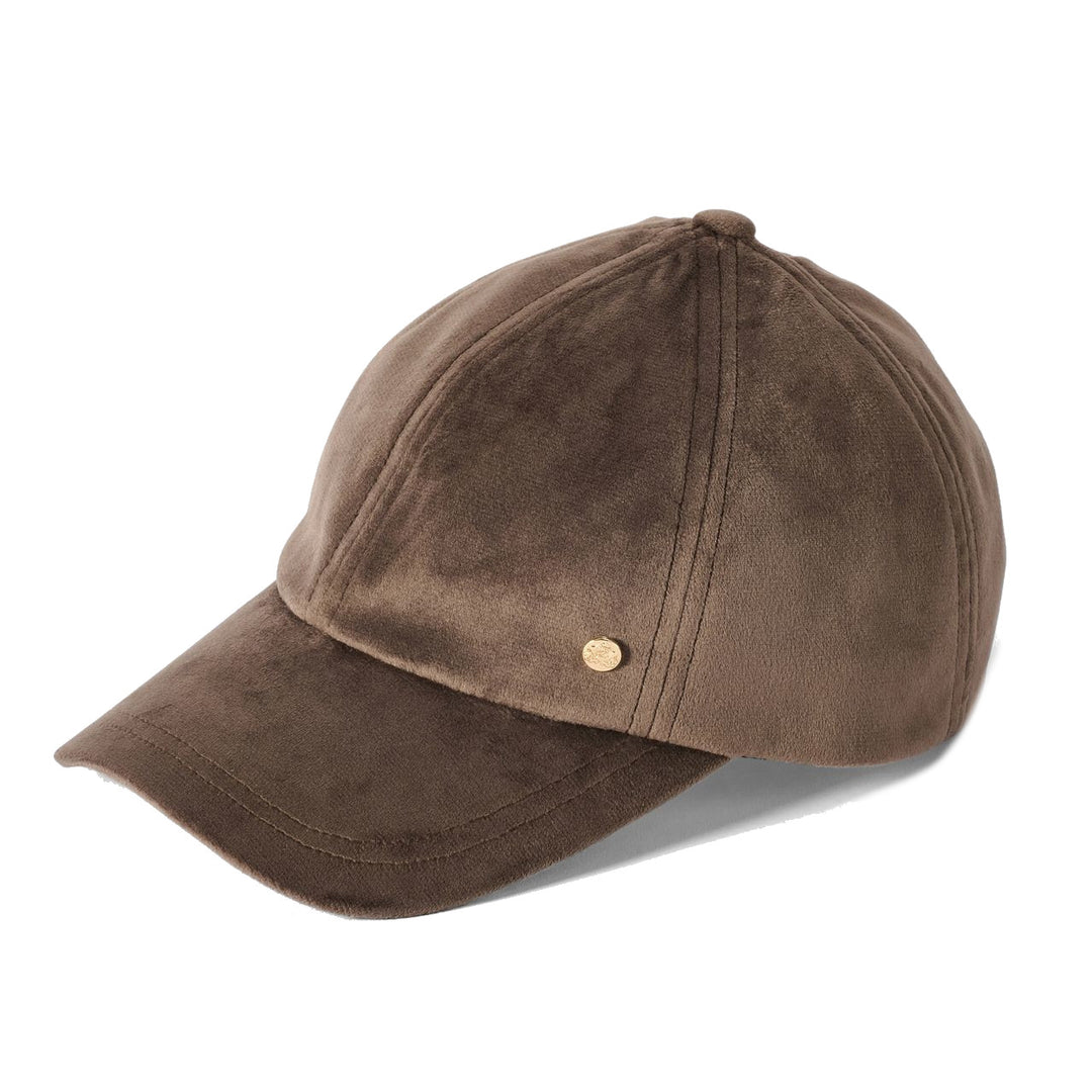 Failsworth Women's Velvet Baseball Cap Chocolate