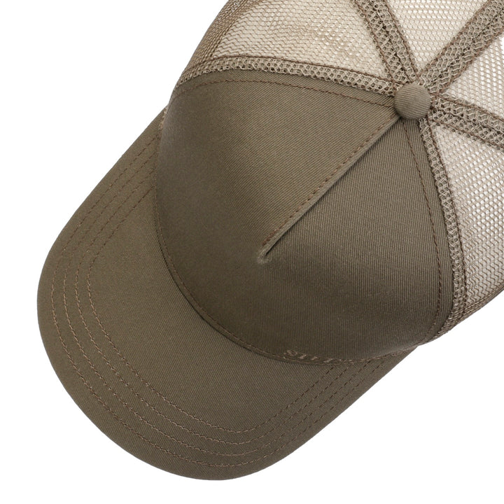 Stetson American Baseball Trucker Cap Adjustable Olive