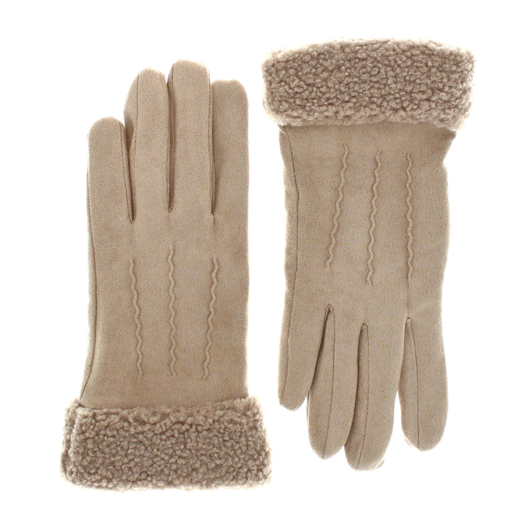 Teddy Fleece Cuff Coleen Gloves