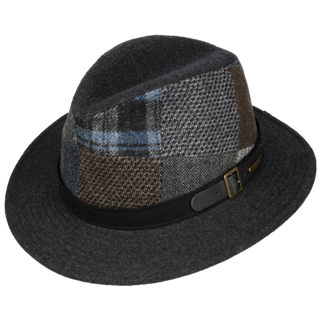 Stetson Cotterdale Patchwork Wool Fedora Hat