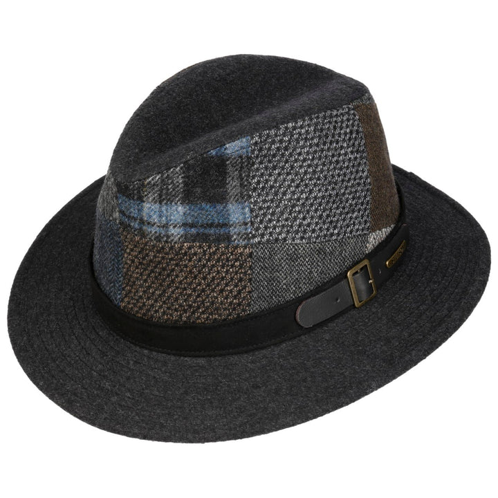 Stetson Cotterdale Patchwork Wool Fedora Hat