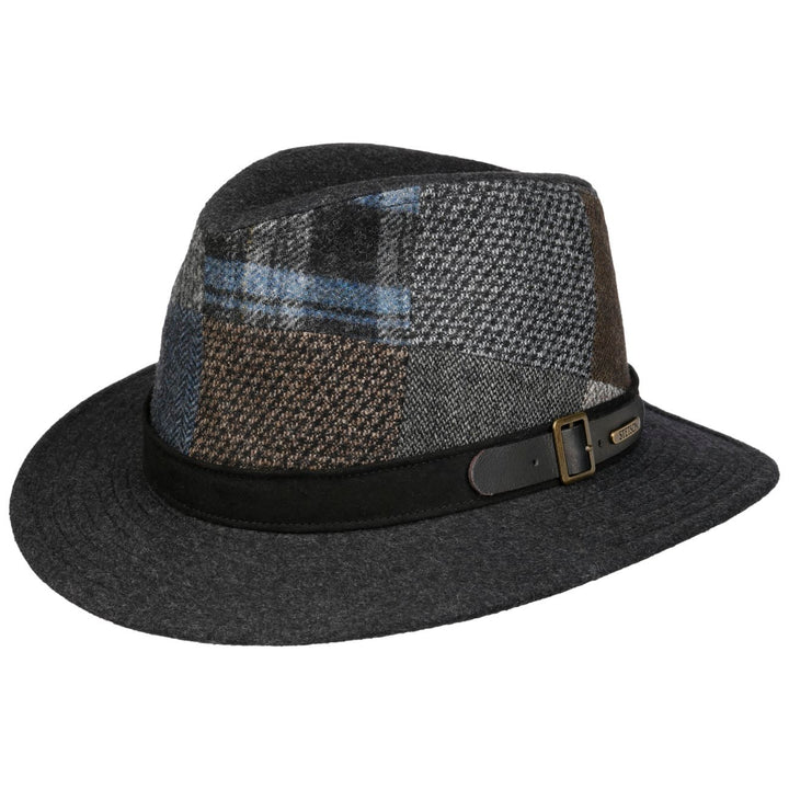 Stetson Cotterdale Patchwork Wool Fedora Hat