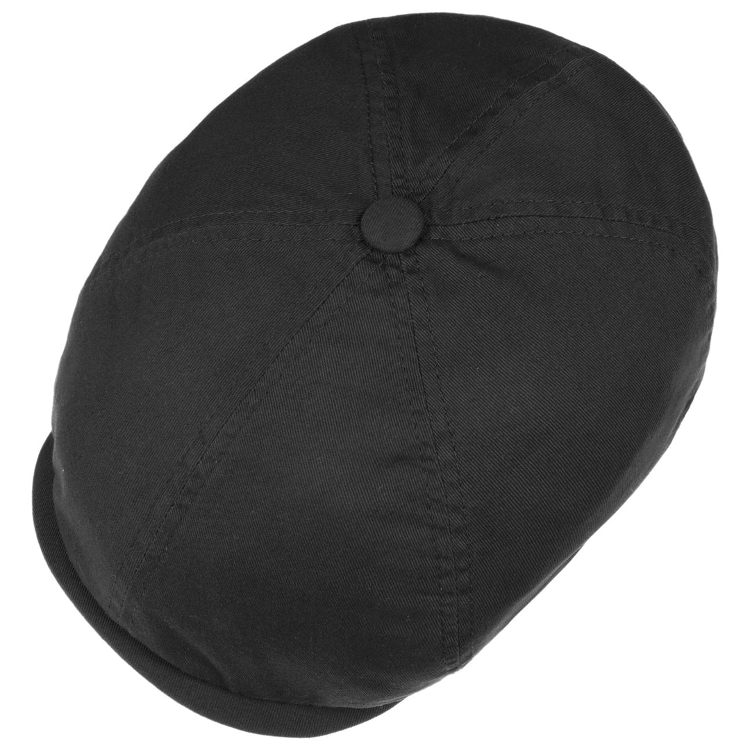 Stetson Cotton Twill Hatteras Bakerboy Cap In Black