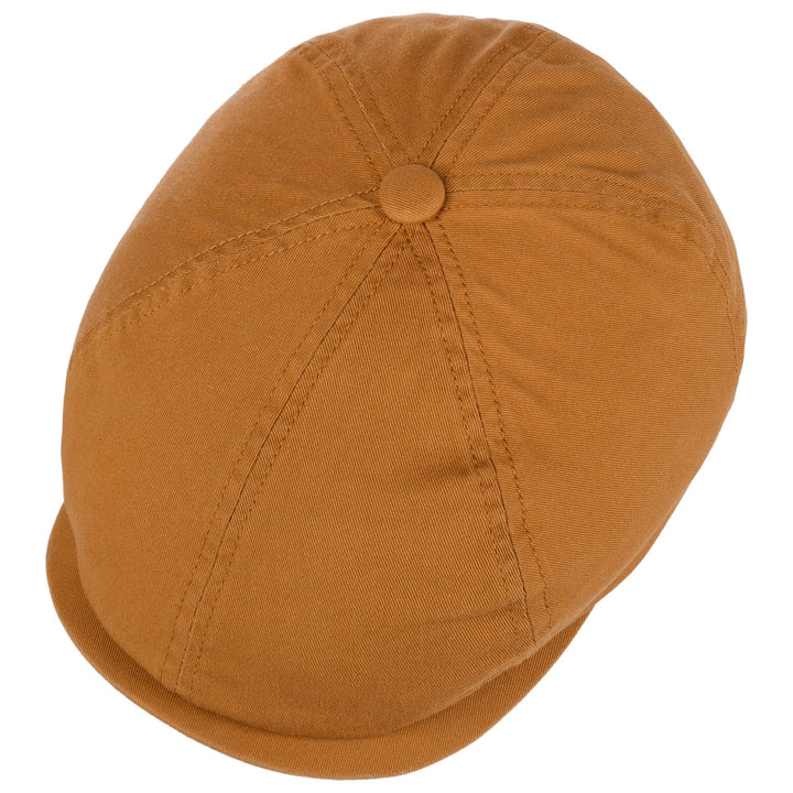 Stetson Cotton Twill Hatteras Bakerboy Cap In Golden Honey